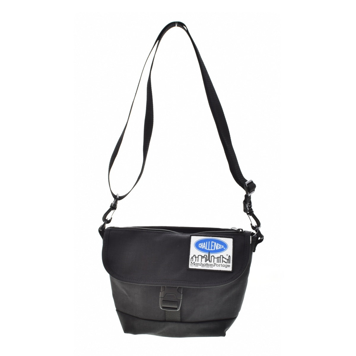 Manhattan Portage Nylon Messenger Bag Flap Zipper Pocket CHALLENGER
