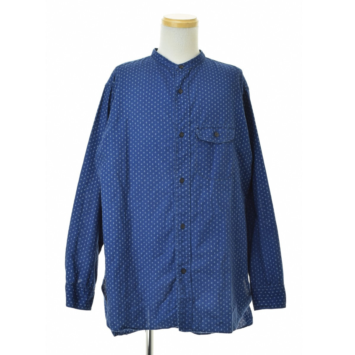 NIGEL CABOURN OX’ed Silver 26SS 80520410202 FARMER STAND SHIRT - KASURI