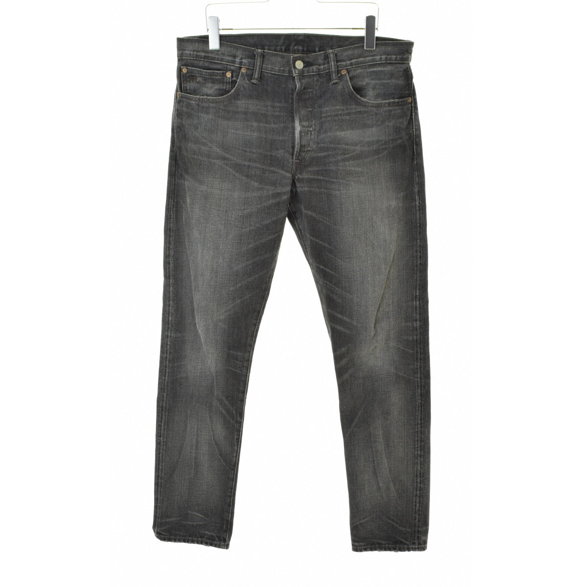 RRL / DOUBLE RL USA製 SLIM NARROW JAPAN WOVEN SELVEDGE DENIM ダメージ加工