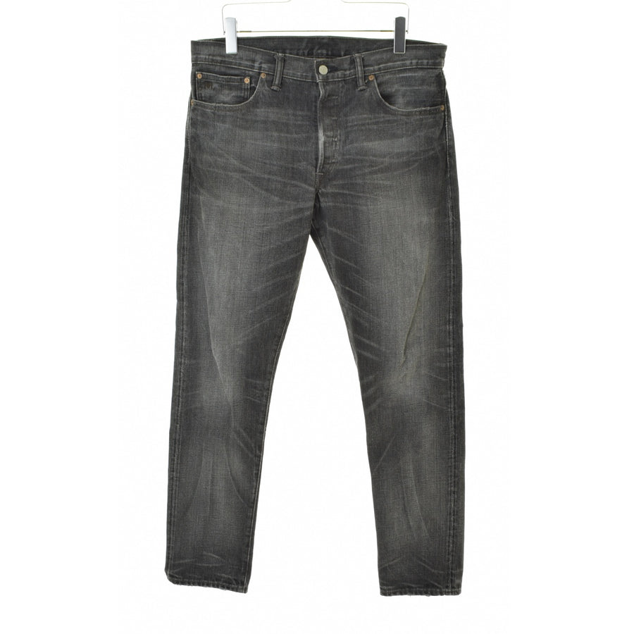 RRL / DOUBLE RL USA製 SLIM NARROW JAPAN WOVEN SELVEDGE DENIM ダメージ加工