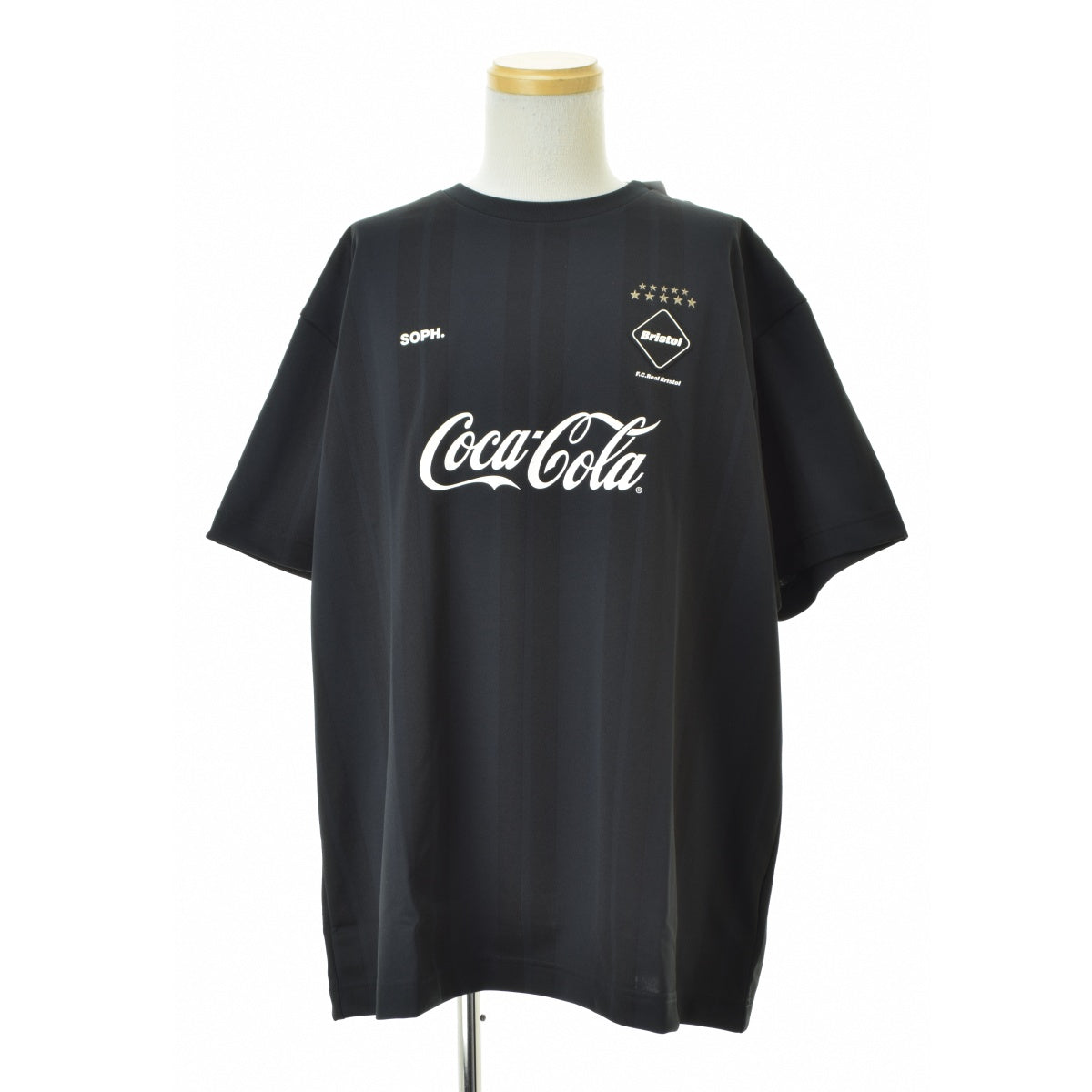 F.C.R.B. / F.C.Real Bristol 26SS FCRB-260154 Coca-Cola WEAVE STRIPE GAME SHIRT