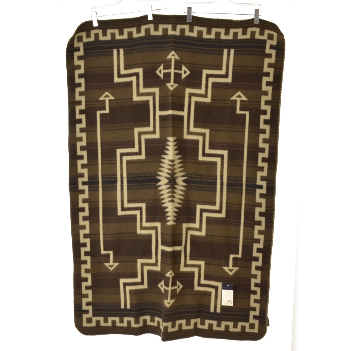 RALPH LAUREN HOME 日本製 ウール ブラウンナバホスタジアムブランケット
