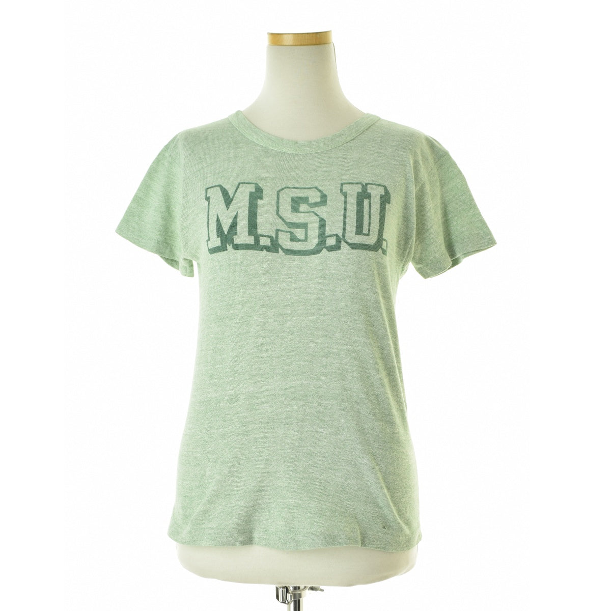 CHAMPION 70s バータグ 染み込みプリント MSU