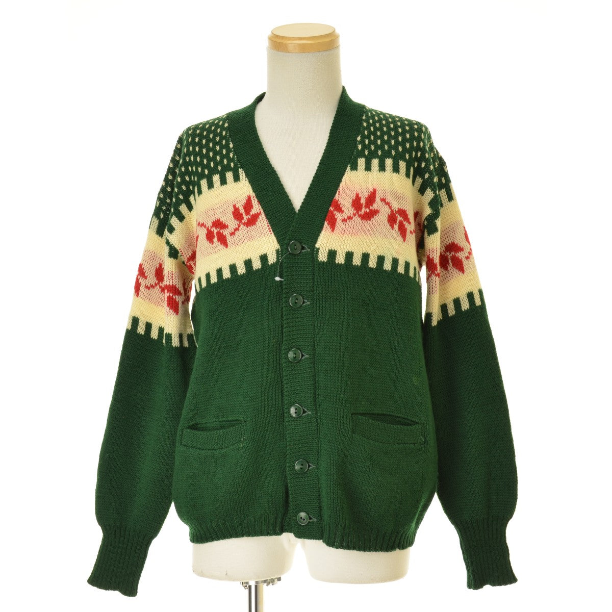 VINTAGE リーフウールニット