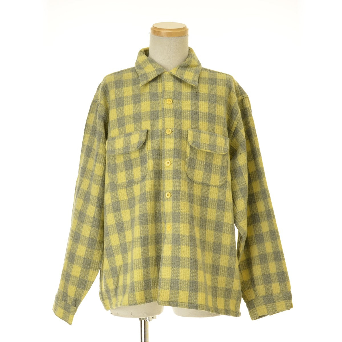 Buck Skein Joe 50s チェック柄オープンカラー
