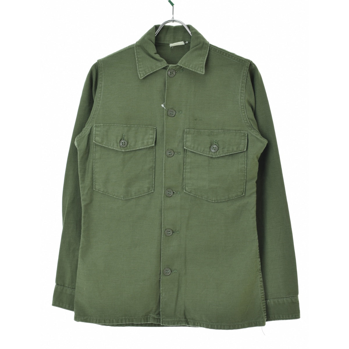 US ARMY 60s SHIRT, MAN'S COTTON SATEEN OG 107 4th pattern 65後期