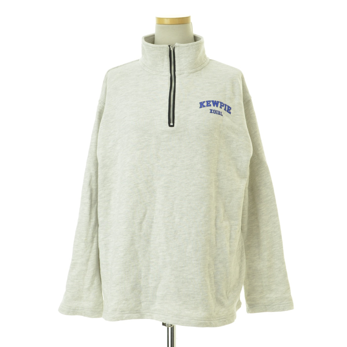 X-GIRL 05194219 HALF ZIP SWEAT TOP ハーフジップ