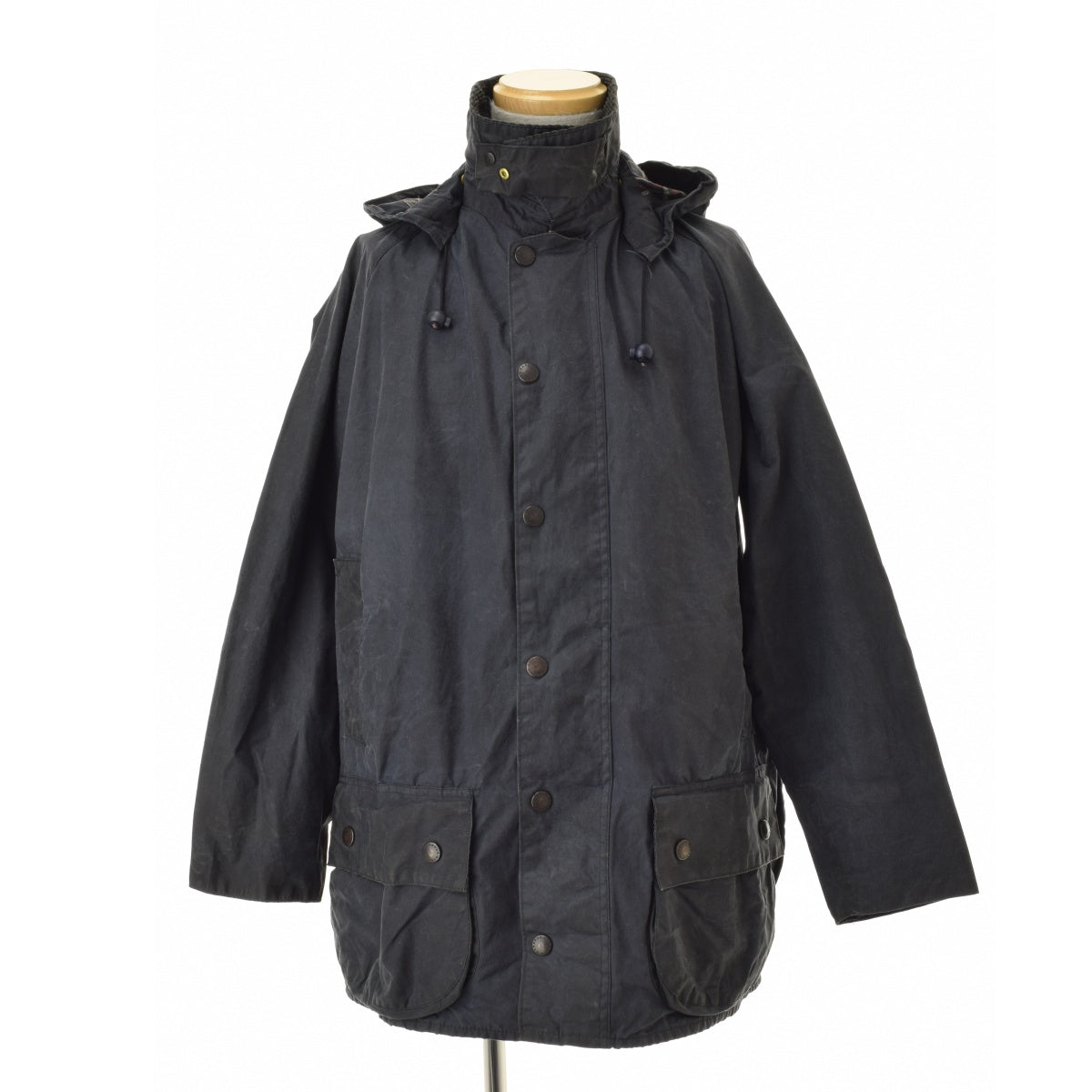 BARBOUR 90s 92年 イングランド製 3ワラント フード付 BEAUFORT ビューフォート