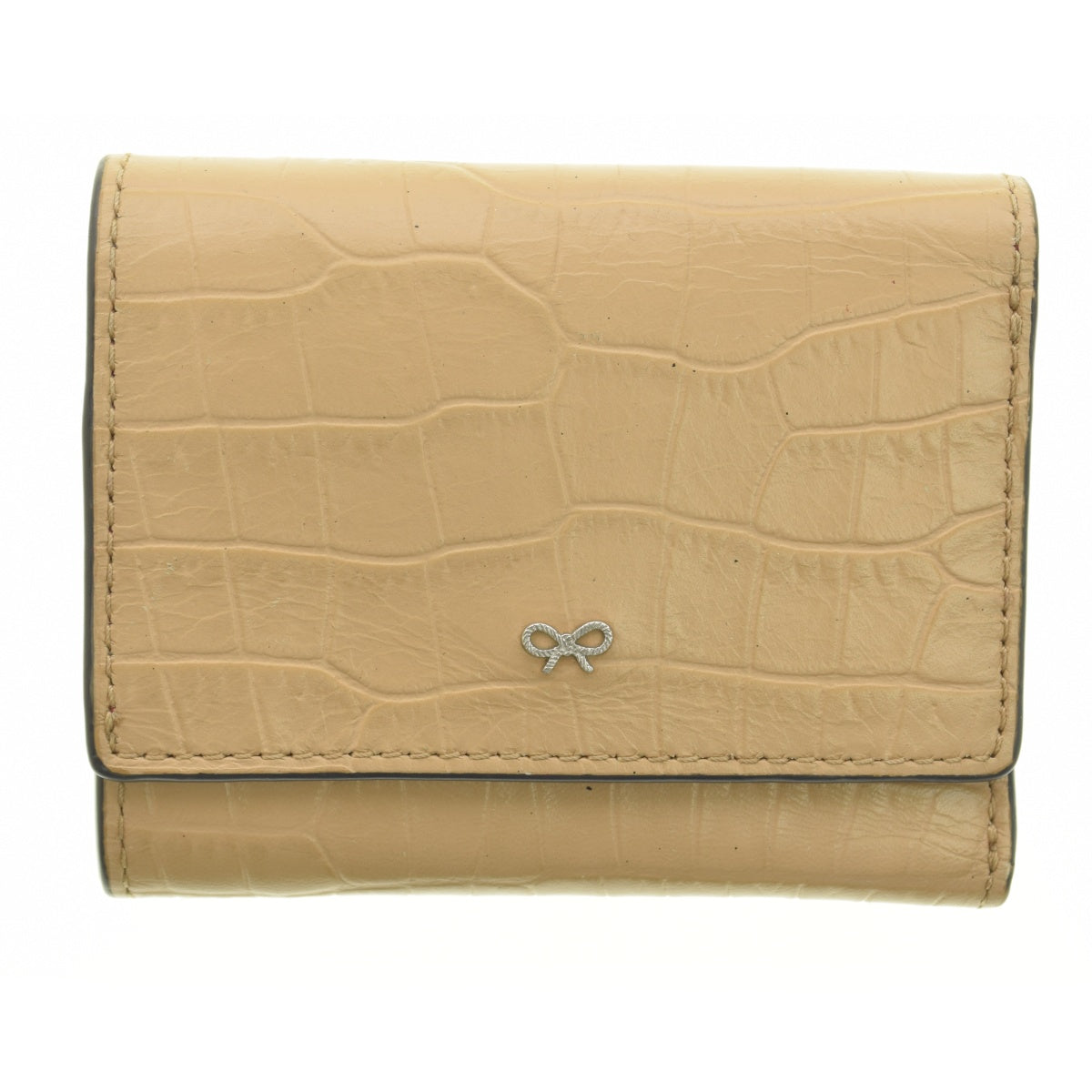 ANYA HINDMARCH Postbox Mini Trifold ポストボックス 型押し 3つ折り コンパクト ミニ ウォレット