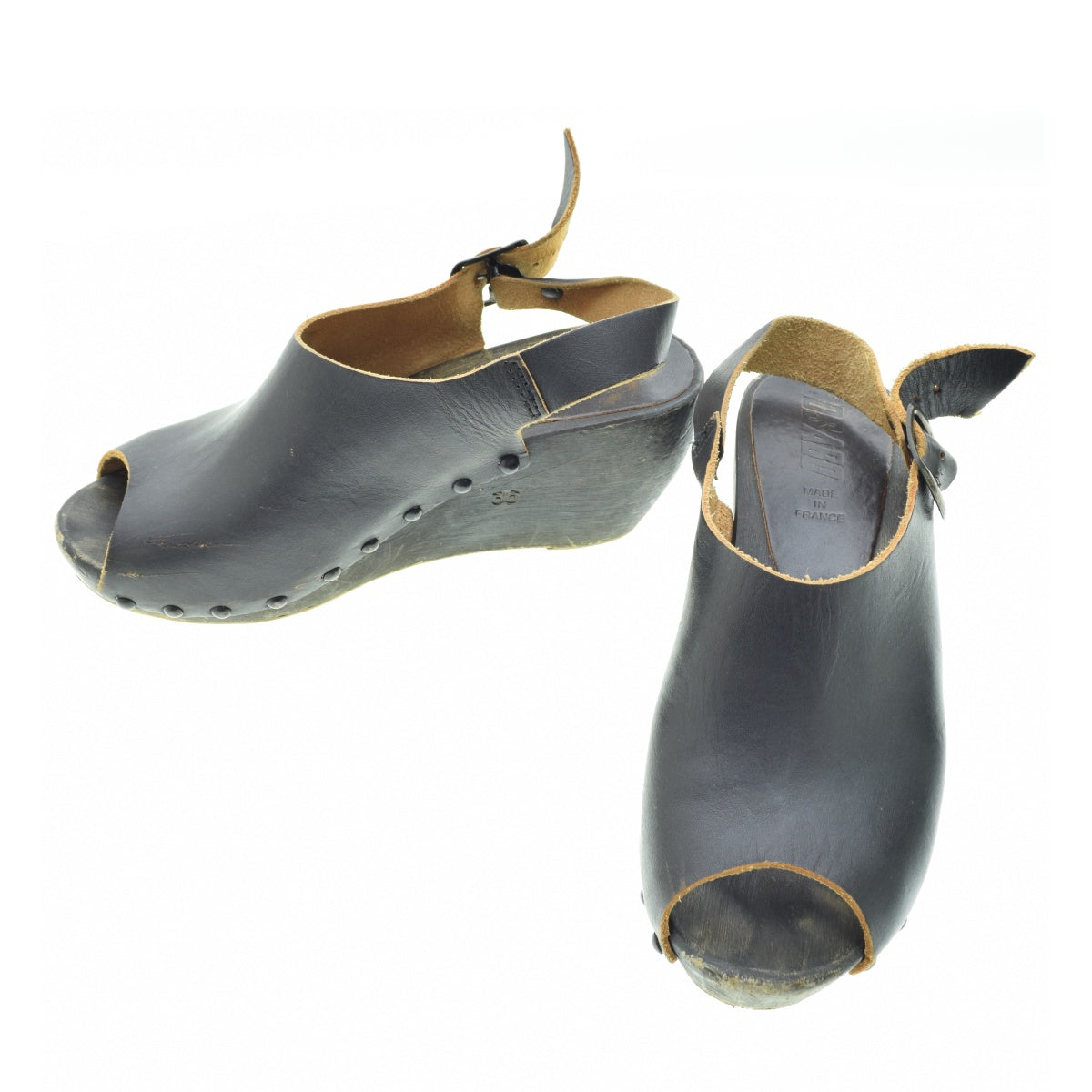 BOSABO バックストラップ レザーサボ