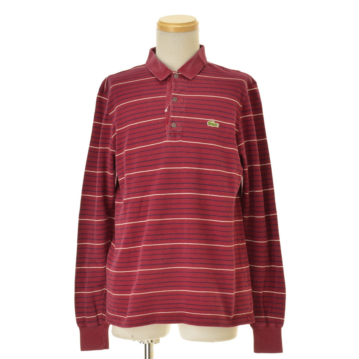 LACOSTE CHEMISE 70s フランス製 ボーダー 鹿の子