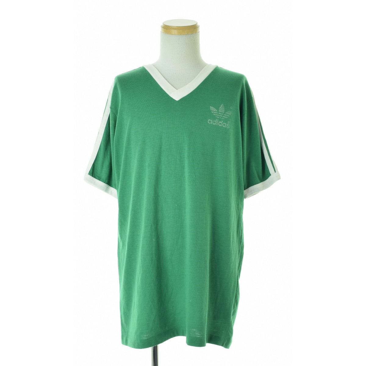 ADIDAS 80s USA製 トレフォイル Vネック