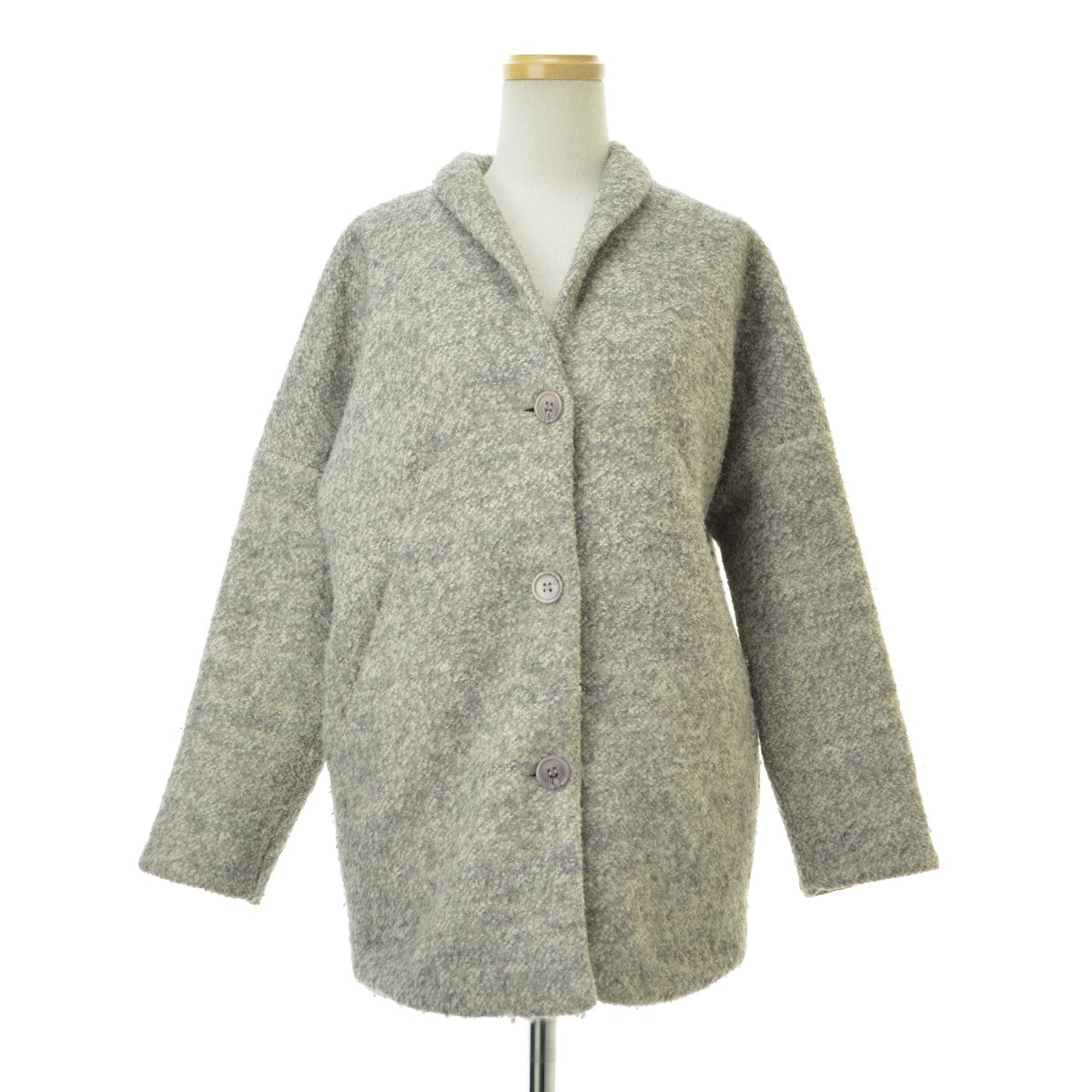 古着 GIRLS CELINE JACKET ショールカラー メランジ