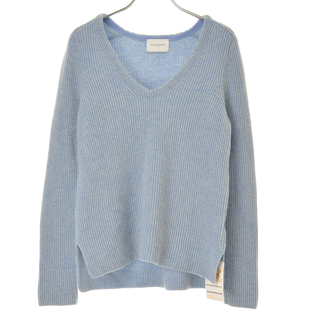 UNITED ARROWS 1513-106-3877 カシミヤブレンド アゼ Vネック