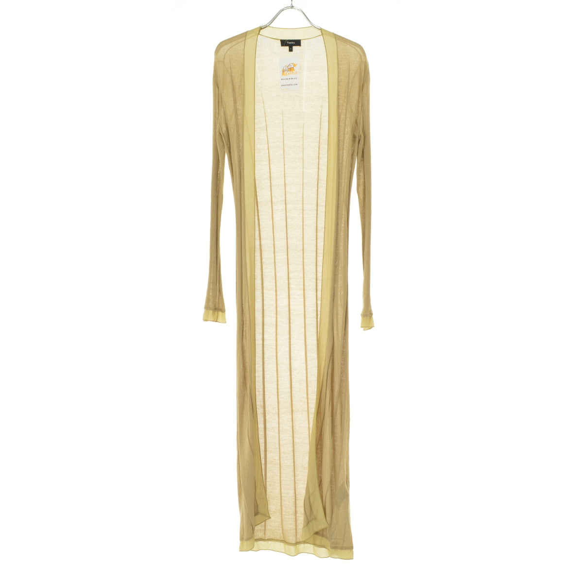Theory 01-0103726 BEING SUB TRIM LNG CARDI ロングニット