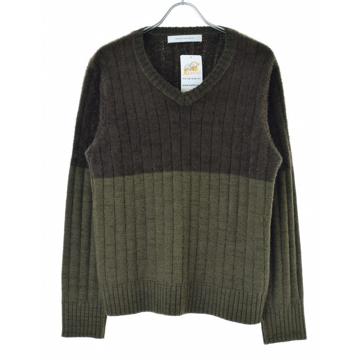 MEN'SMELROSE A0471KSW005 FOLCOクルーネックニット