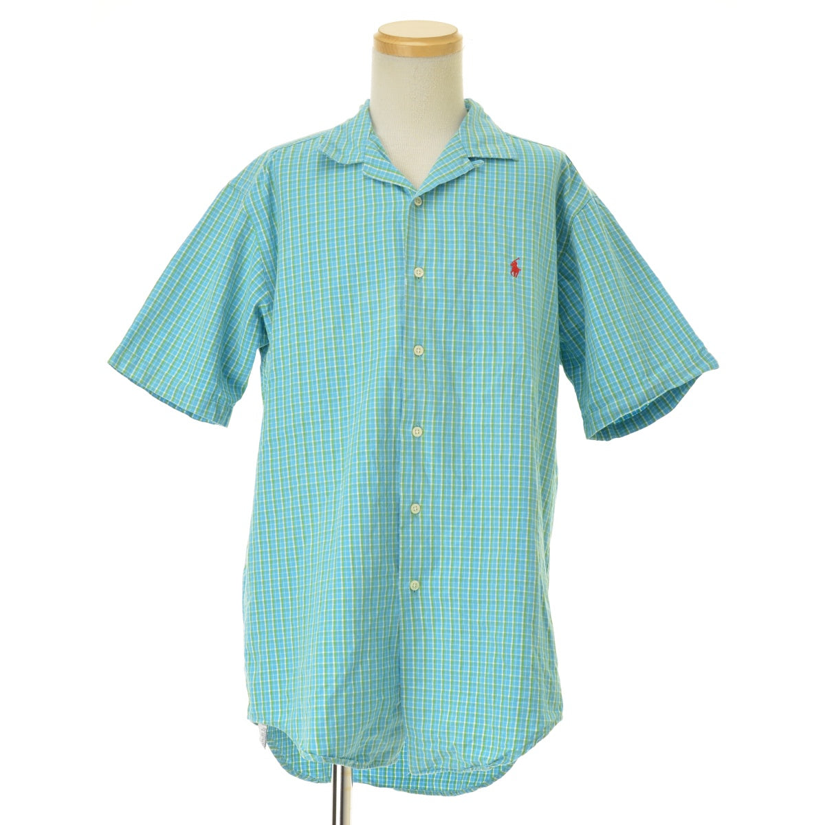 POLO RALPH LAUREN カナダ製 オープンカラー チェック