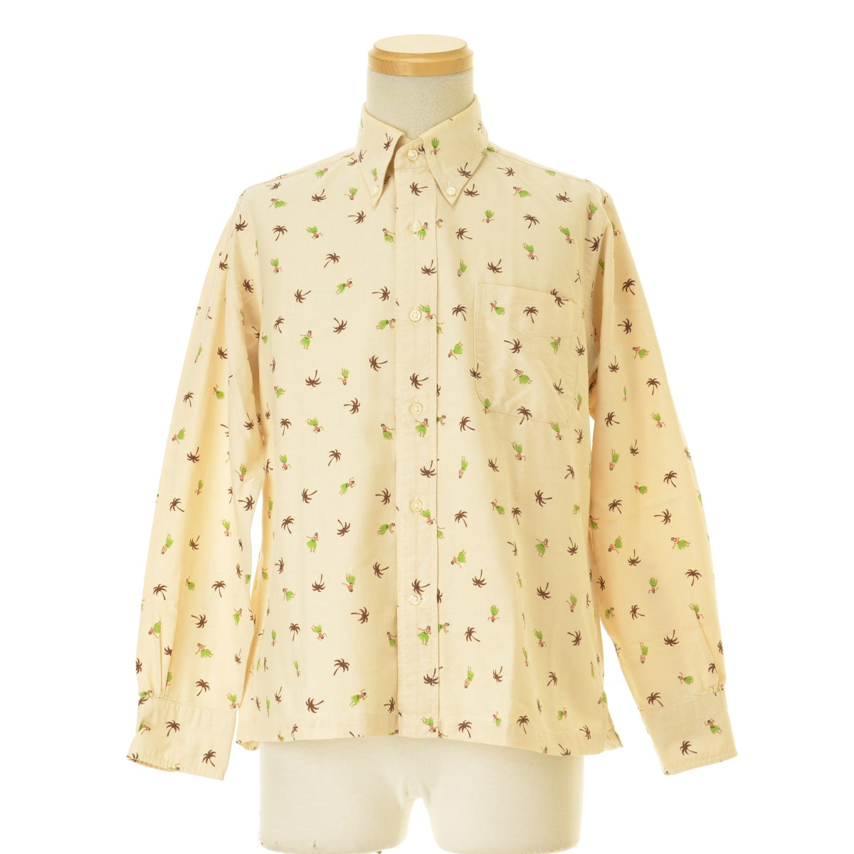 SUNSURF SS24815 COTTON HAWAIIAN SHIRT HULA DANCER オックスフォードボタンダウン フラダンサー