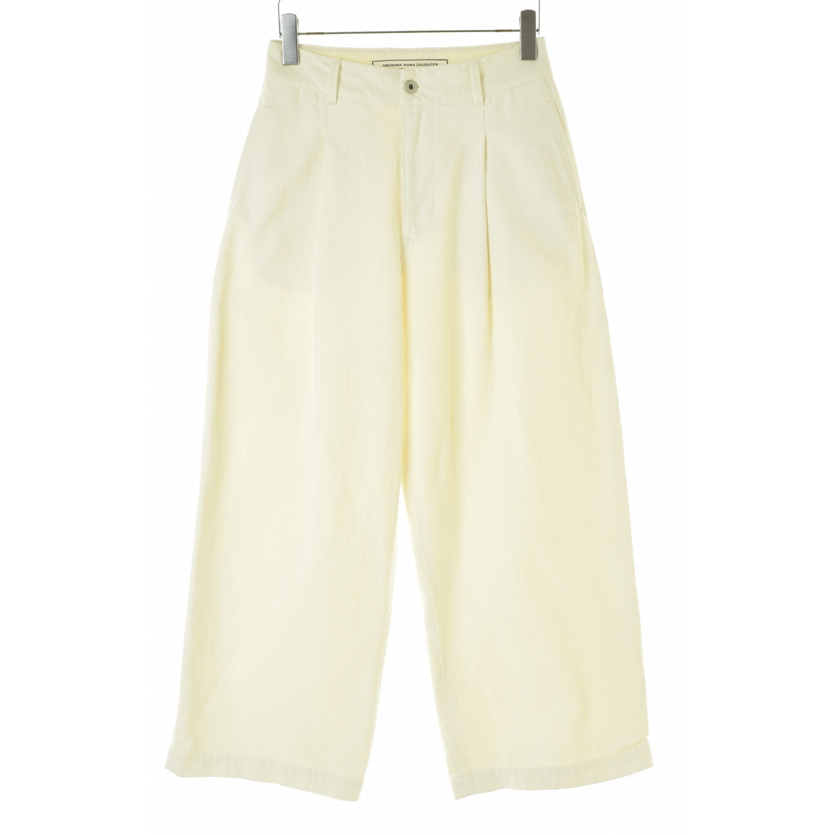 GRANDMA MAMA DAUGHTER 24SS GP2413842 ホワイトデニムタックワイド