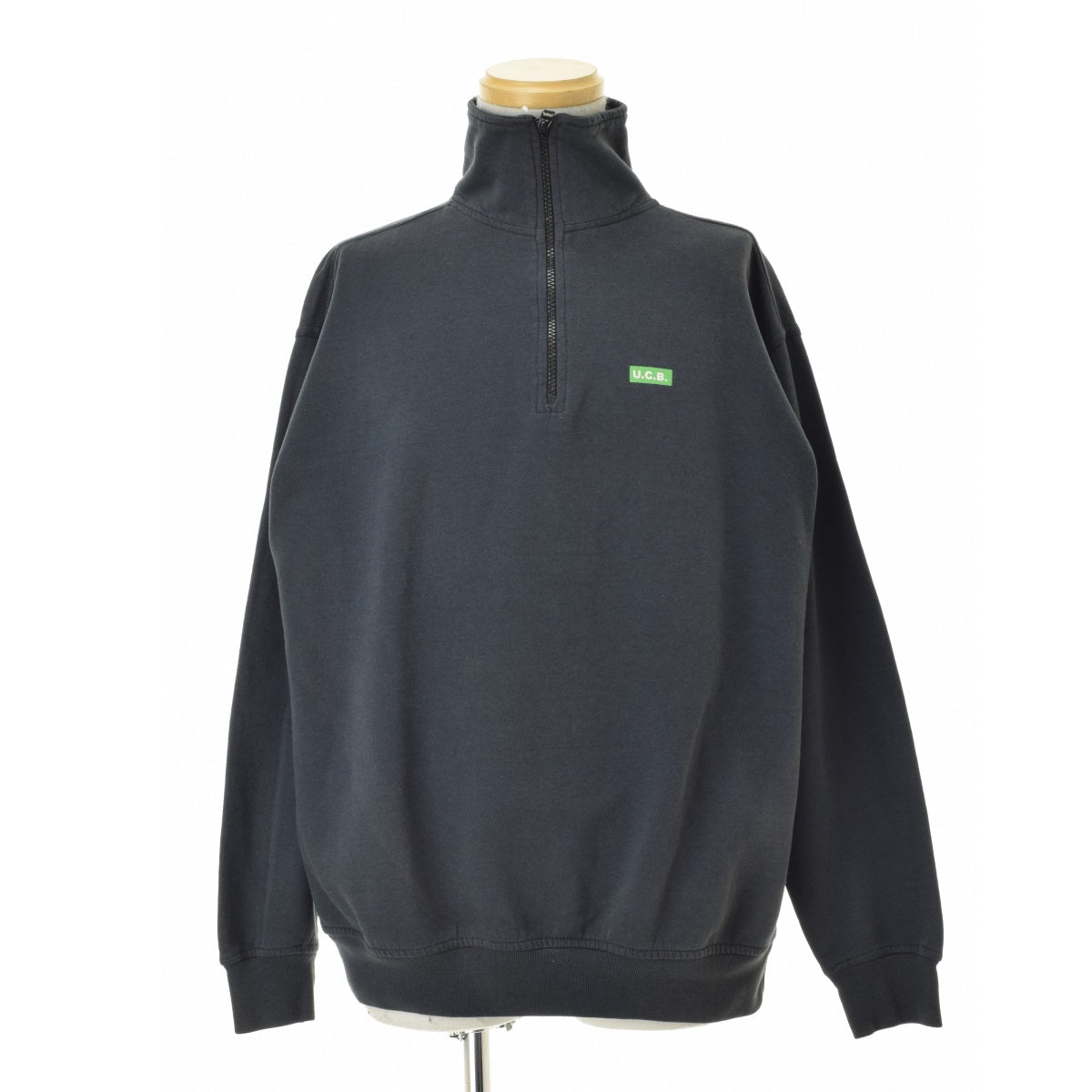 UNITED COLORS OF BENETTON ロゴプリント ハーフジップ