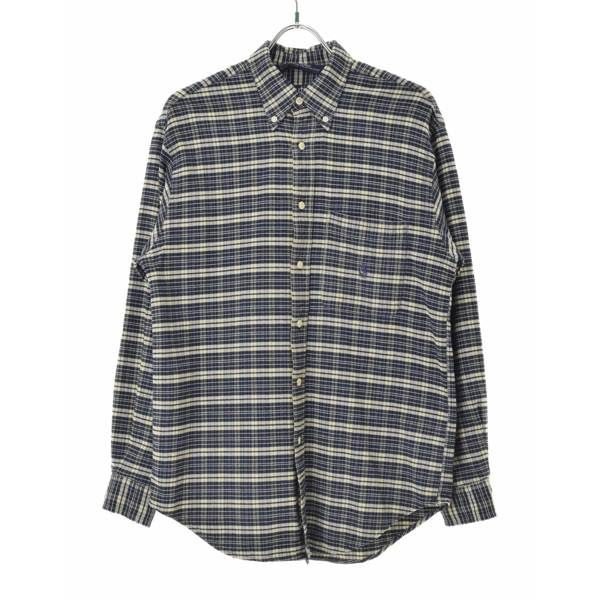 NAUTICA レーヨン コットン チェック ボタンダウン