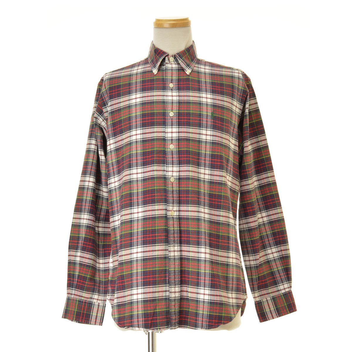 RALPH LAUREN CLASSIC FIT タータンチェック オックスフォードボタンダウン