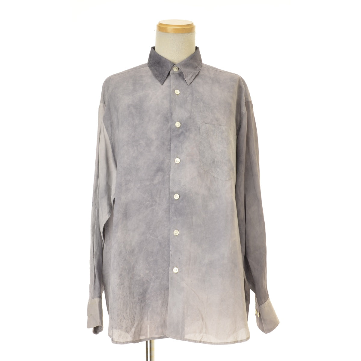 I am dork 23SS HIDDEN BD LONG SLEEVE SHIRTS ビスコースシルク