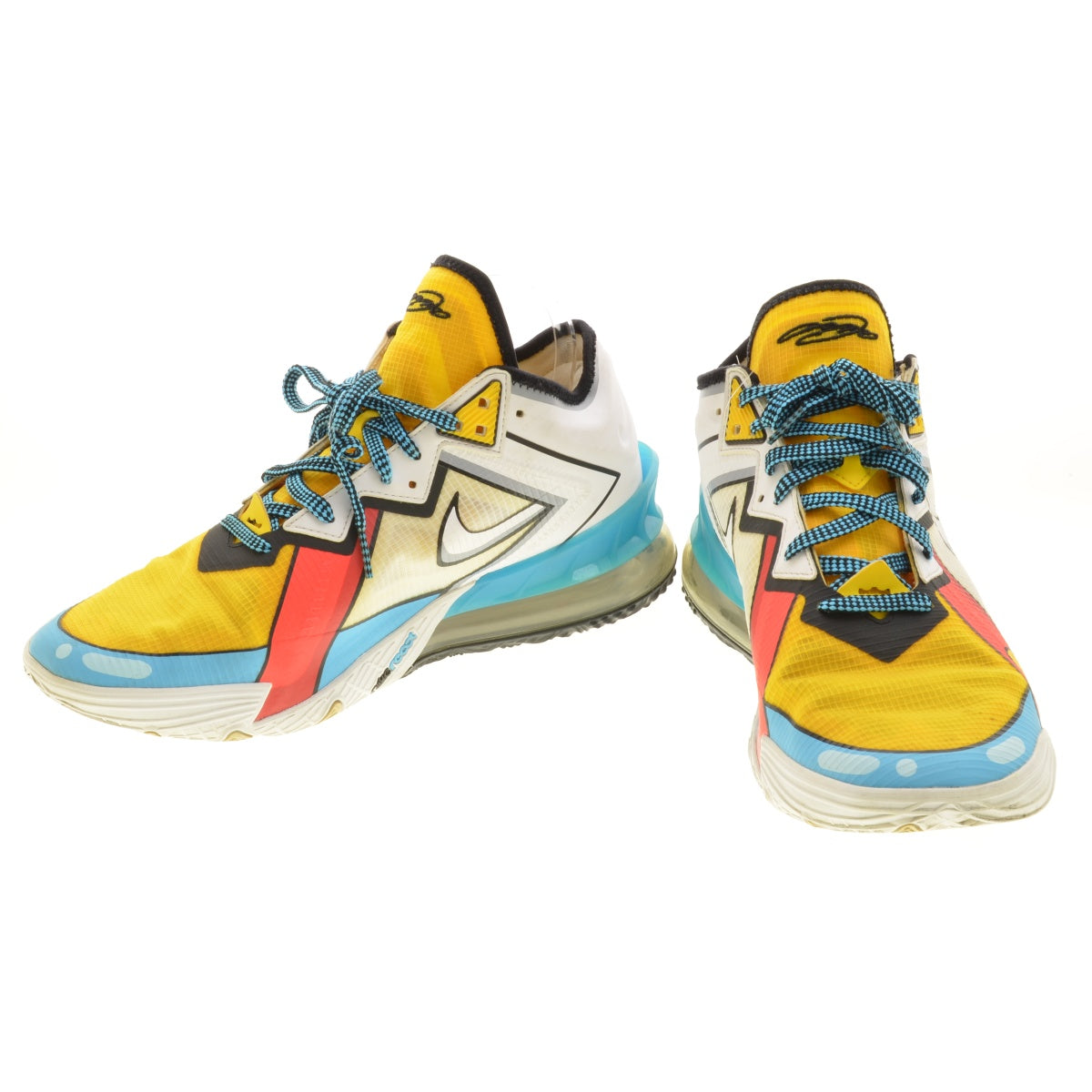 NIKE CV7562-104 LEBRON 18 LOW CARTOON ART レブロン