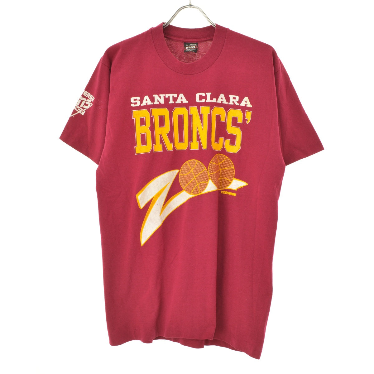FRUIT OF THE LOOM 90s USA製 SANTA CLARA BRONCOS CONS バスケットボール カレッジ
