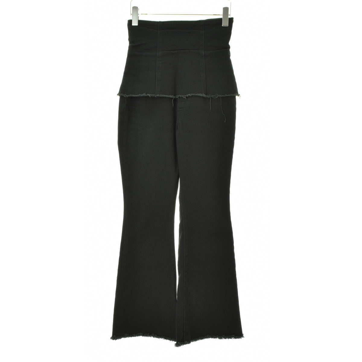 CLANE 14111-7321 CORSET BELL BOTTOM DENIM PANTS コルセット ベルボトム