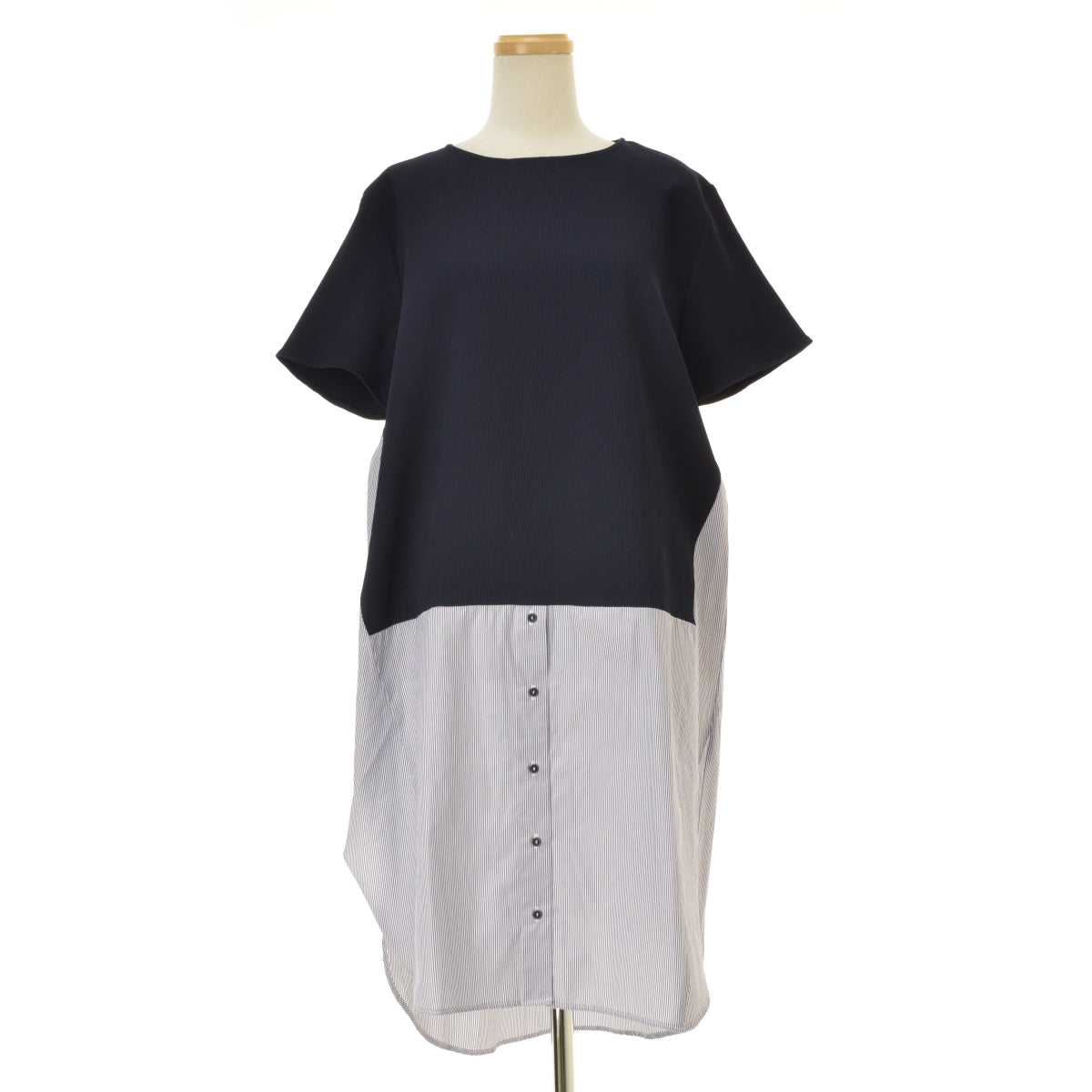ZARA 1971/165/104 ストライプシャツ レイヤード風