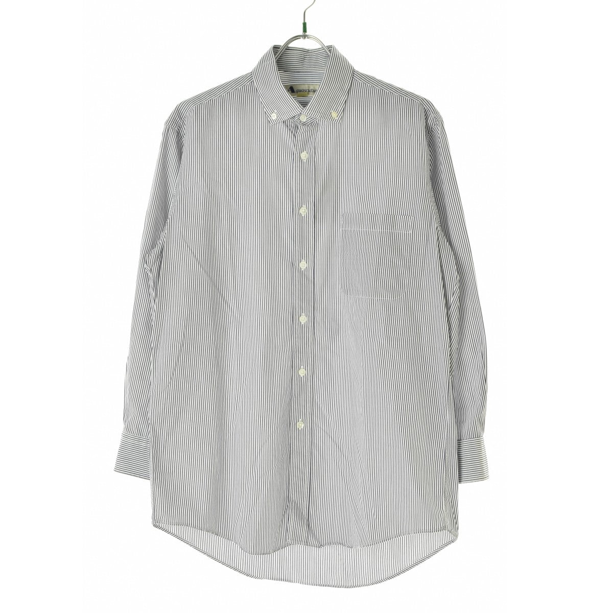 Aquascutum ストライプボタンダウン