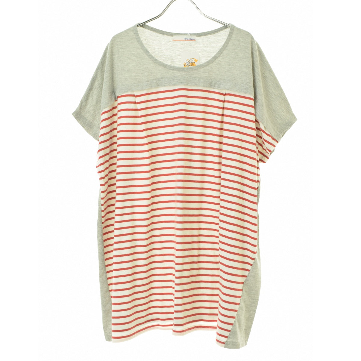 DENIME 13254002 ボーダードロップショルダー