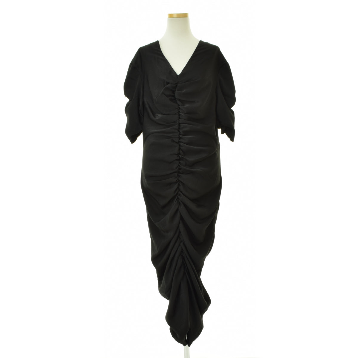 SOLOV SO-17SS-OP-06 SPLENDID DRAPE DRESS シャーリング ドレープ ドレスロング