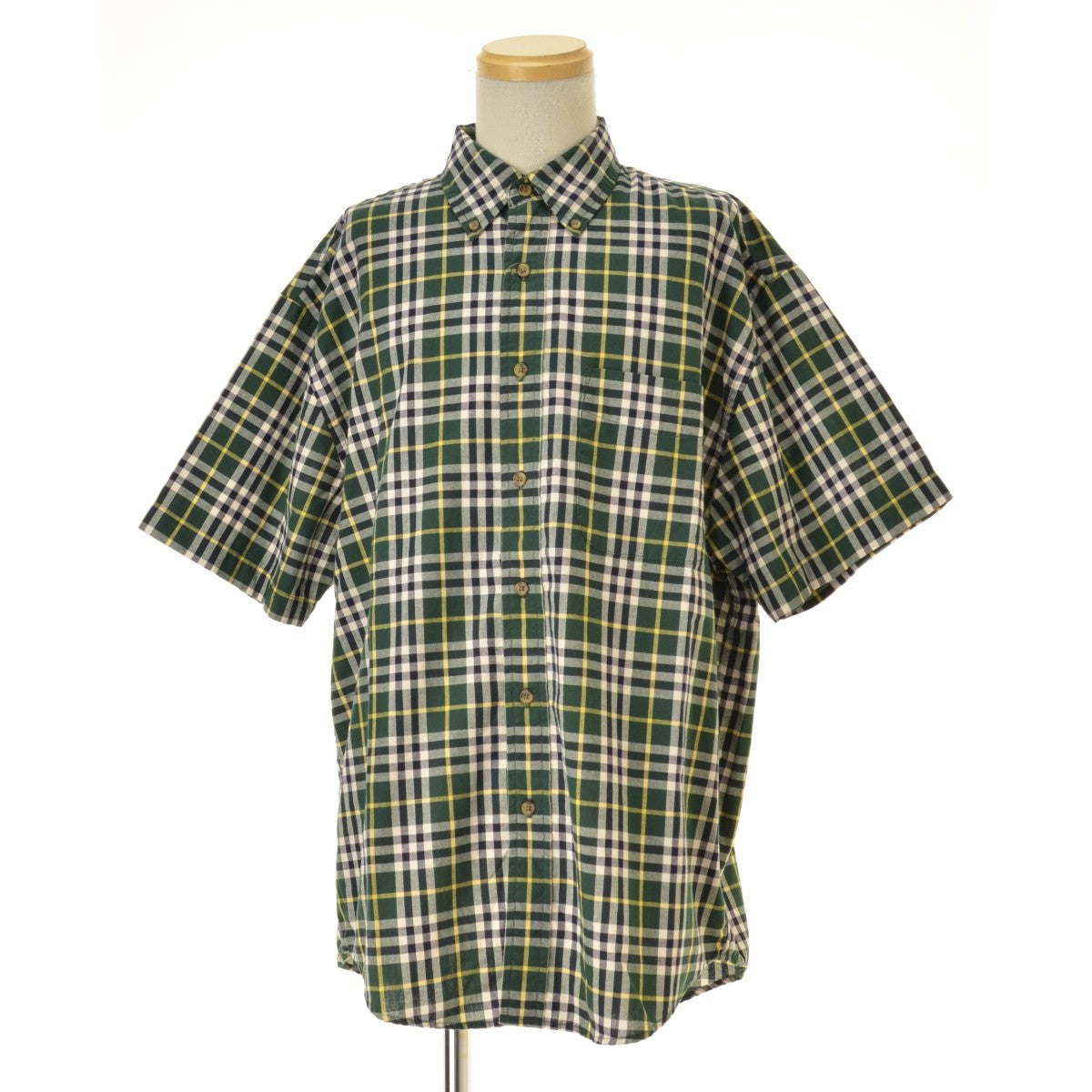 EDDIE BAUER チェック ボタンダウン オックスフォードシャツ