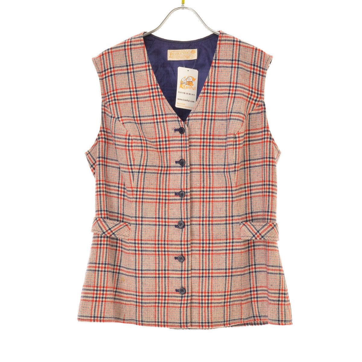 PENDLETON ウール チェック ベルト付き