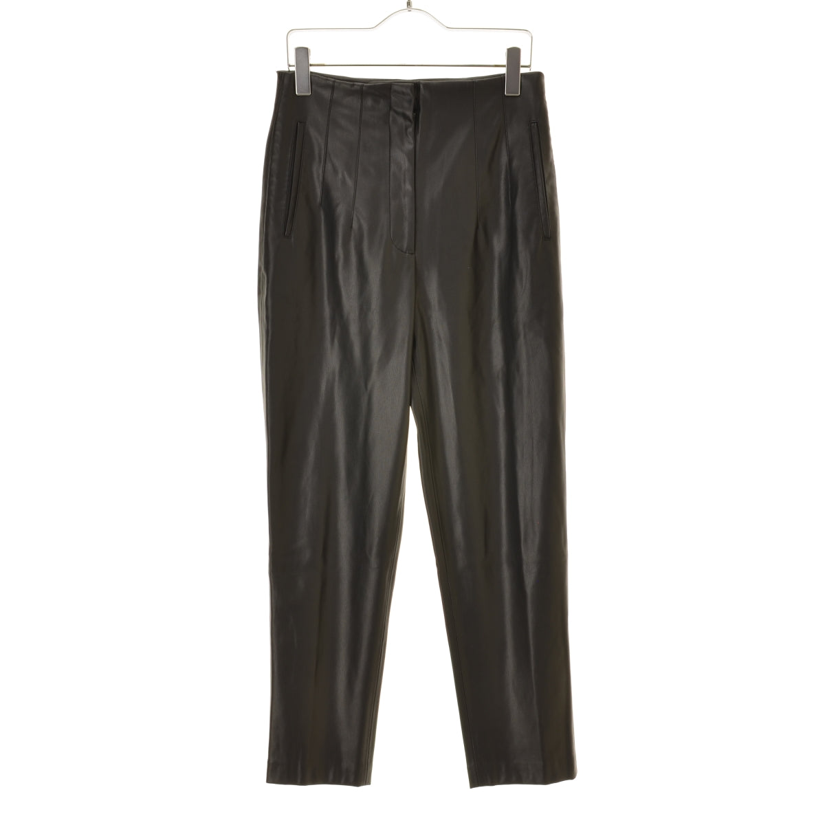 ZARA ハイライズ フェイクレザー テーパード