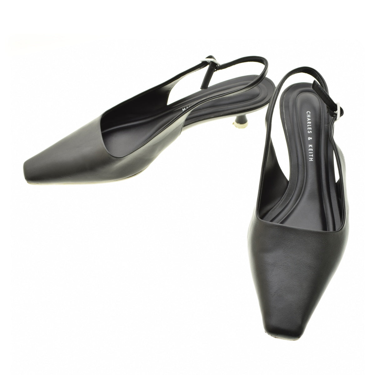 CHARLES&KEITH 60580260 vita ヴィータ スクエアトゥ バックストラップ
