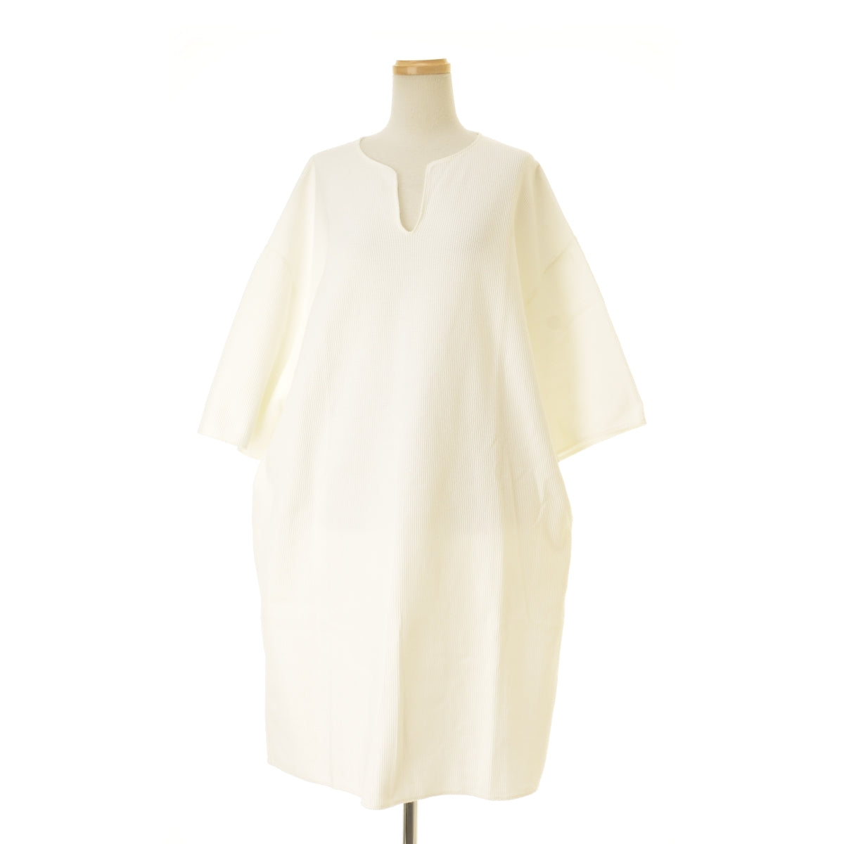 blurhms ROOTSTOCK bROOTS23S2W Rough&Smooth Thermal Over-neck Dress サーマル ワッフル