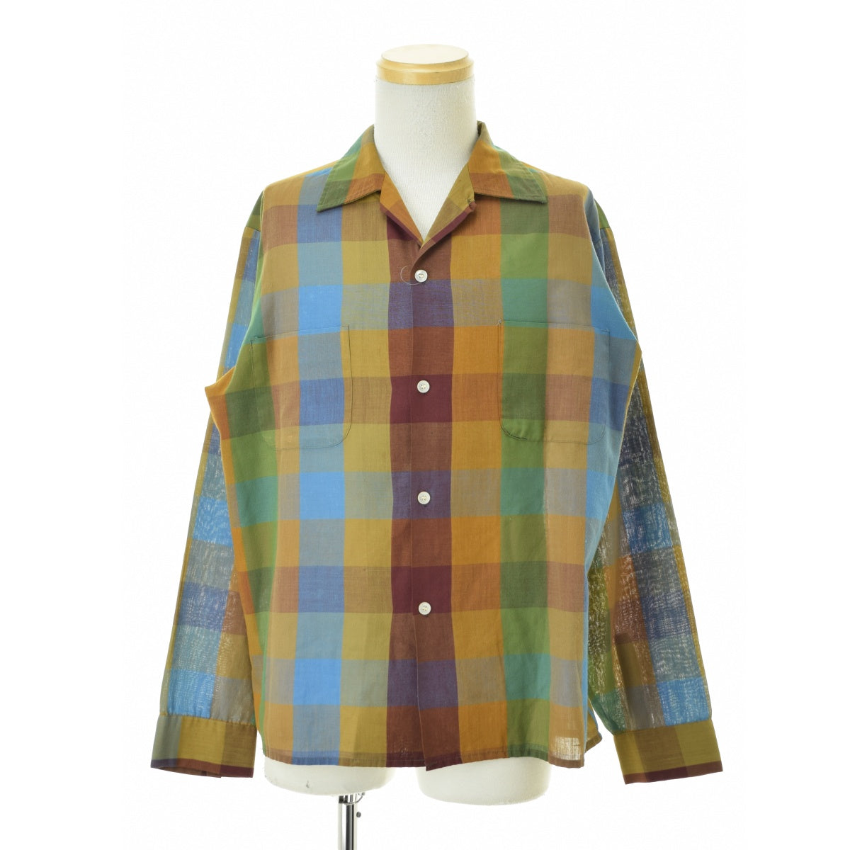 McGREGOR ～70s SCOTSET コットンポリチェック オープンカラー