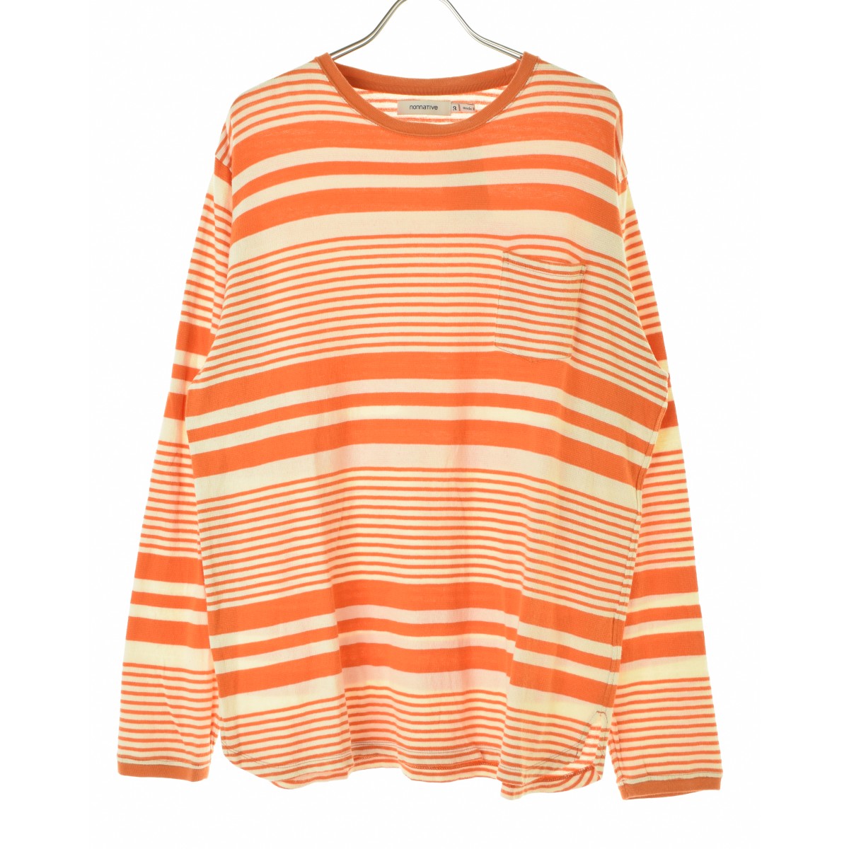 NONNATIVE NN-C3822 DWELLER L/S TEE COTTON JERSEY BORDER ボーダー