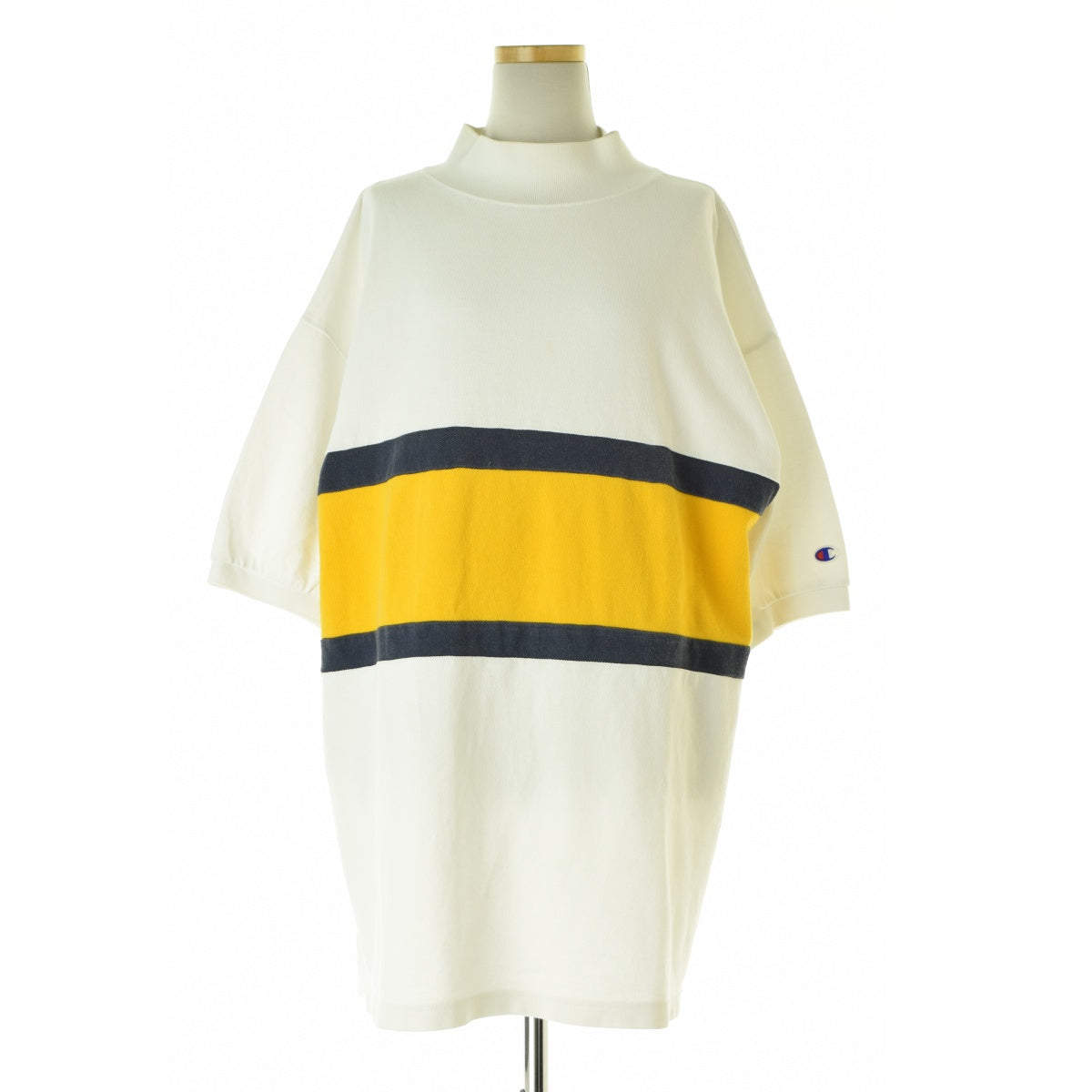 CHAMPION モックネック フロントボーダー