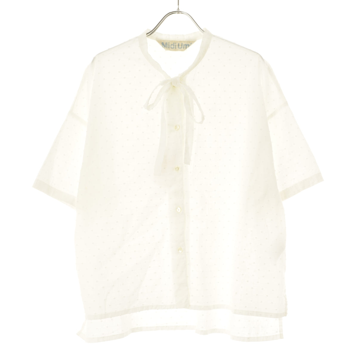 Midi-umi 2-739609 dots bow-tie shirt