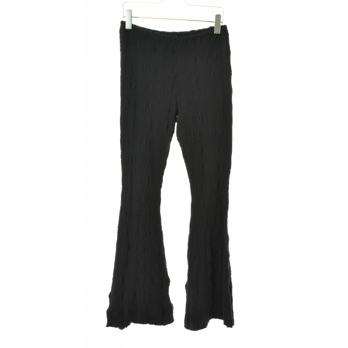 todo kotohayokozawa TD24A-SHPT SHRUNK-KNIT LEGGING PANTS シュリンクニット フレア