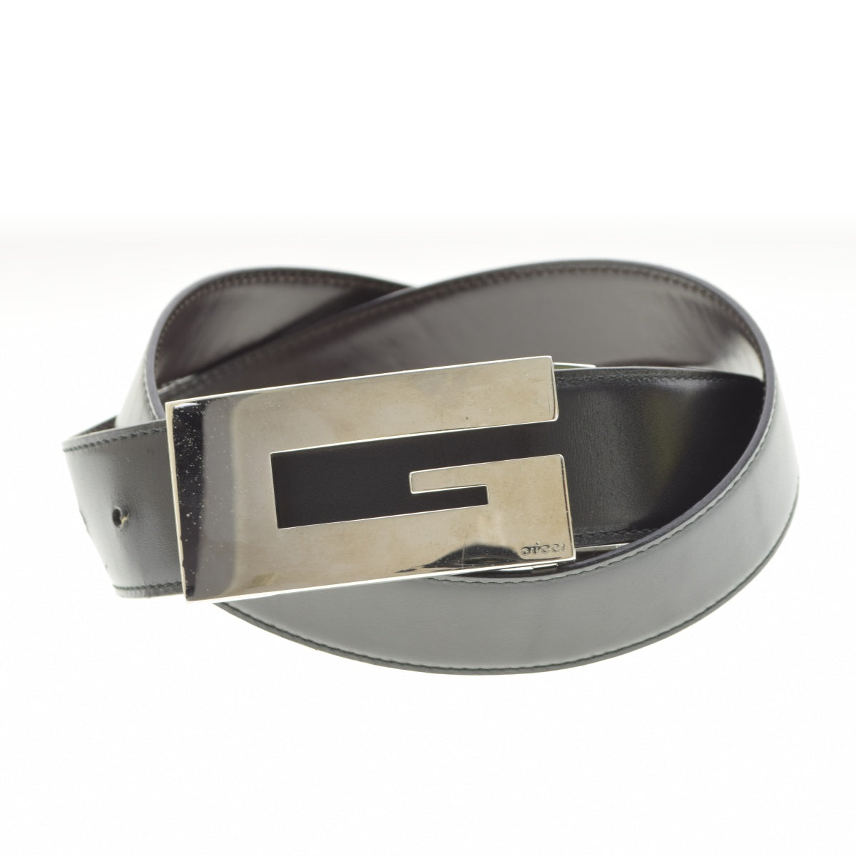 GUCCI 036 1192 1374 Gバックル レザー