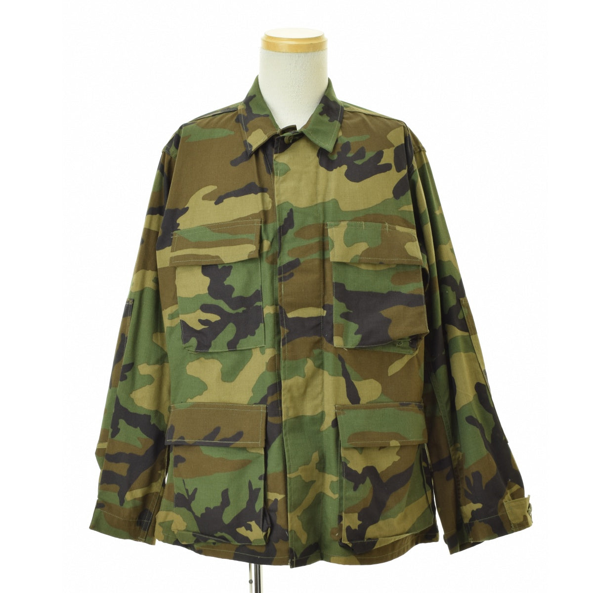 US ARMY 90s BDU COAT WOODLAND CAMOFLAGE PATTERN COMBAT