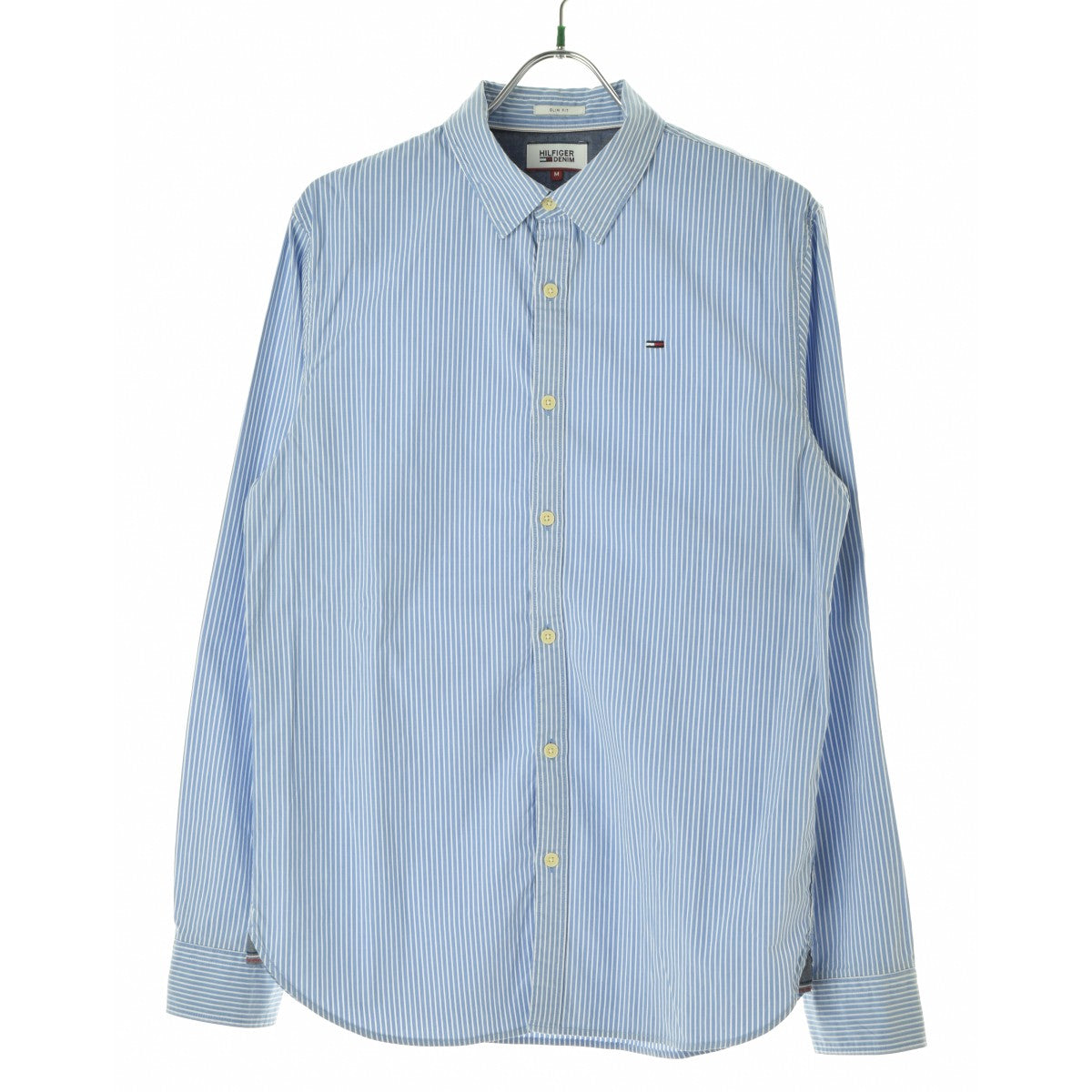 HILFIGER DENIM SLIM FIT ストライプ レギュラーカラー