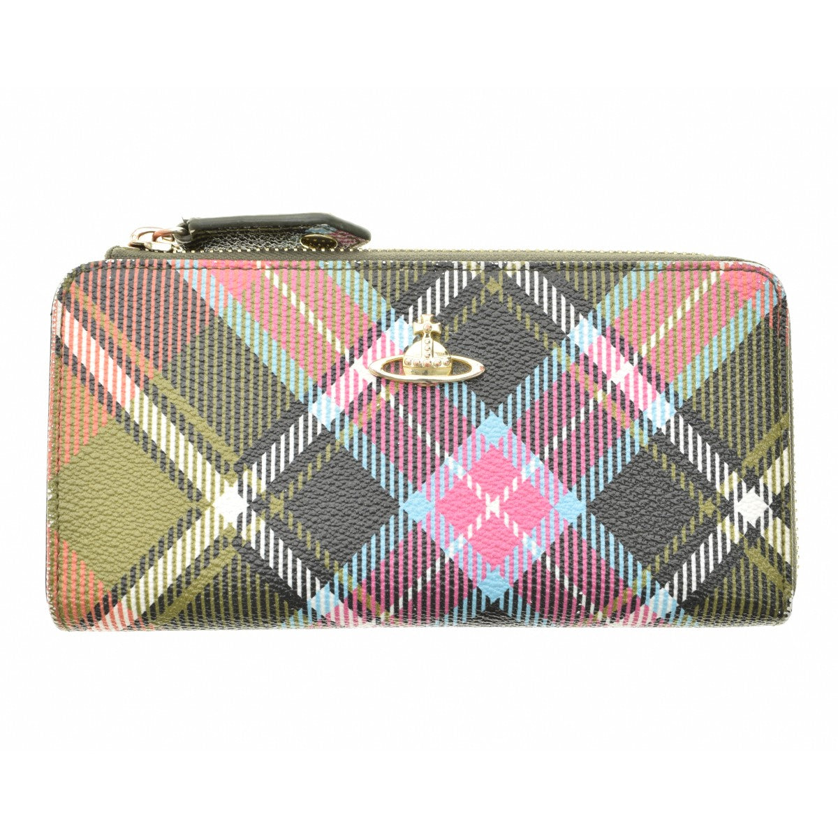 VIVIENNE WESTWOOD DERBY ZIP WALLET タータンチェック L字 ロングウォレット