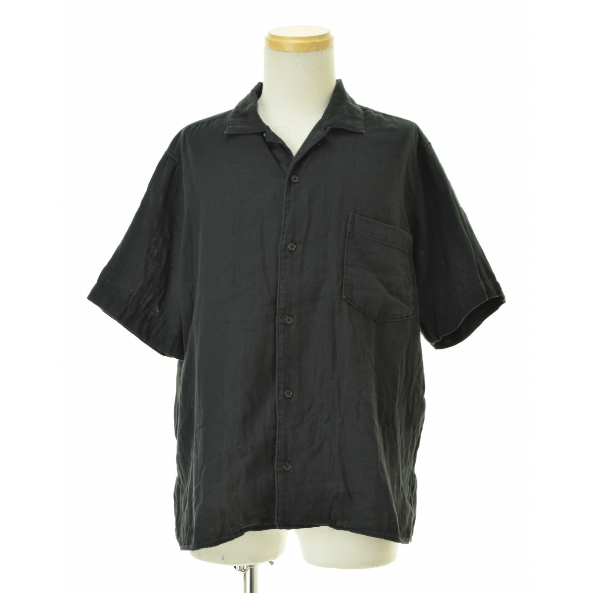 MANUAL ALPHABET MA-S-769 ORGANIC GAUZE OPEN COLLAR S/S SHT オーガニックガーゼ オープンカラー