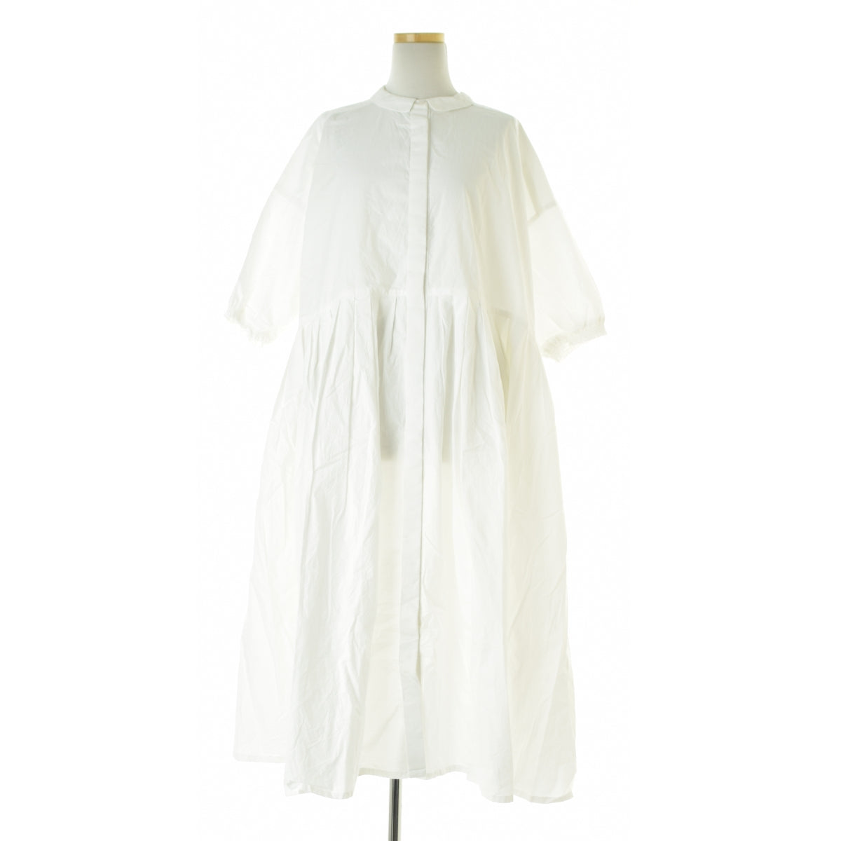mumokuteki タック ロングシャツ